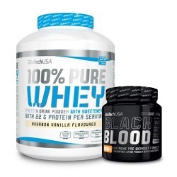 BIOTECH USA 100% Pure Whey 2270g + Black Blood 330 gram!